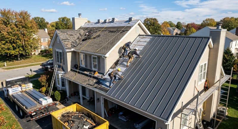Aluminum Roof Replacement in Hiram, GA