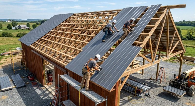 Barn Roof Construction in Paulding County, GA