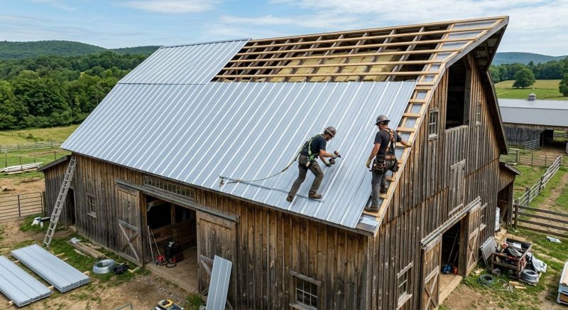 Barn Roof Installation in Paulding County, GA