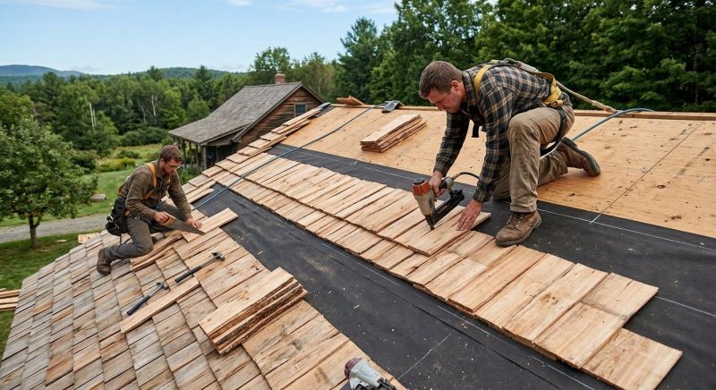 Natural Wood Roof Installation in Paulding County, GA