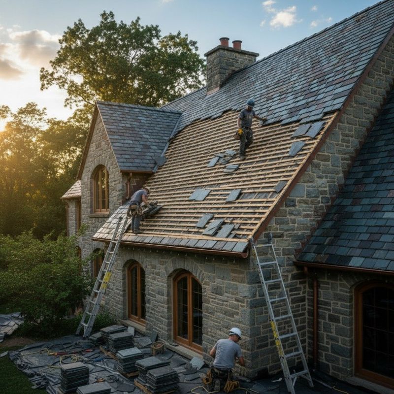 Slate Roof Replacement in Douglasville, GA